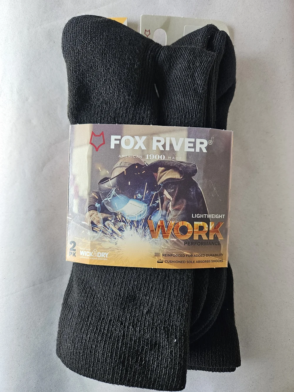 Fox River Lightweight Work‎ Socks Black Large